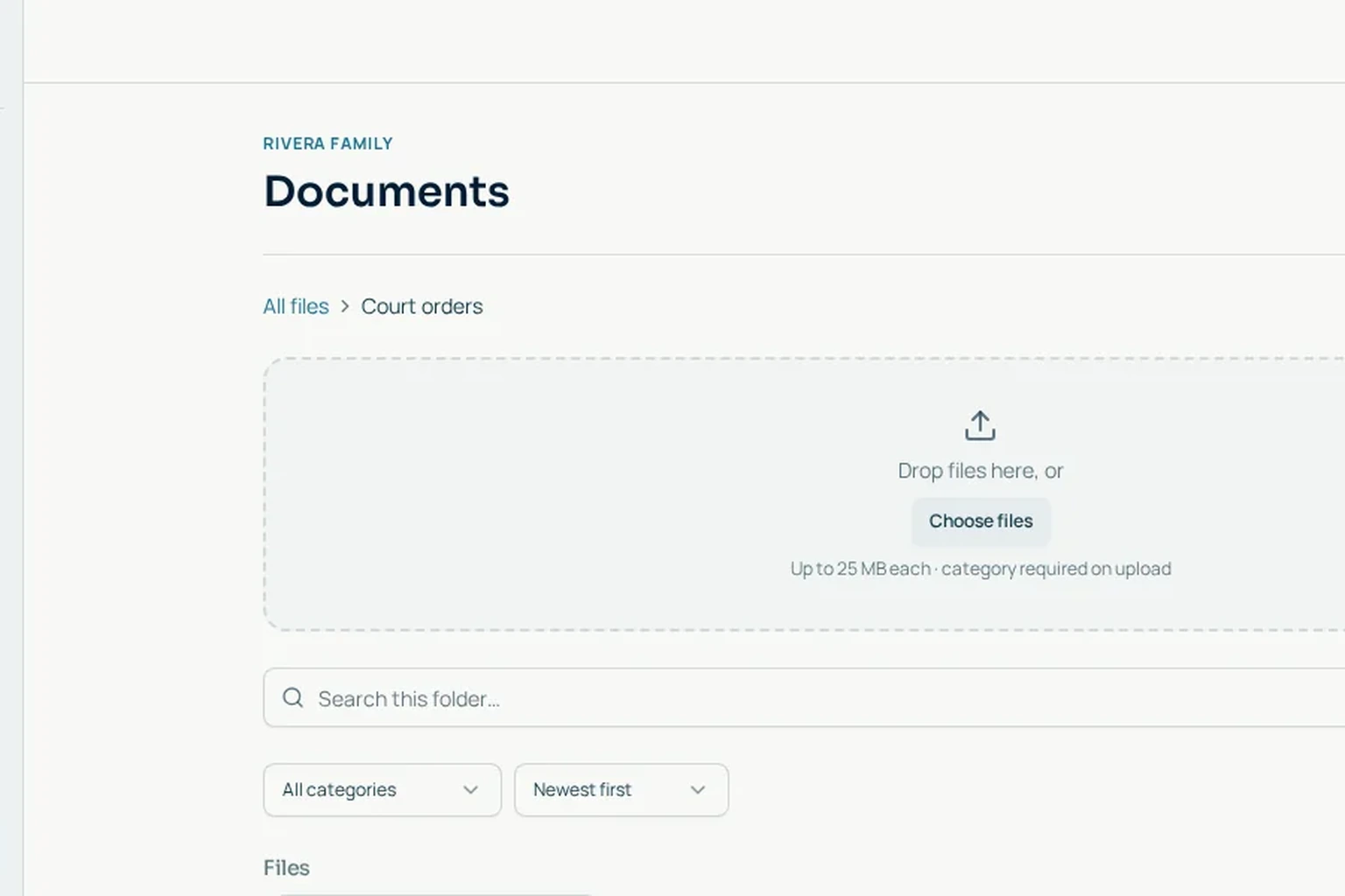 Tagged document vault grid